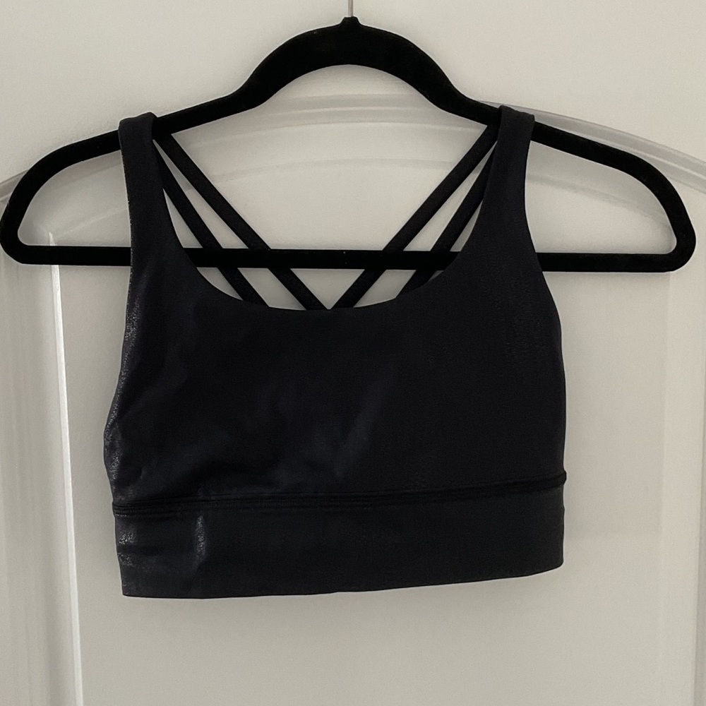 Lululemon Athletica Black Strappy Sports Bra